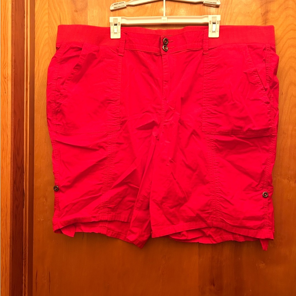 torrid Bright Red Cargo Shorts